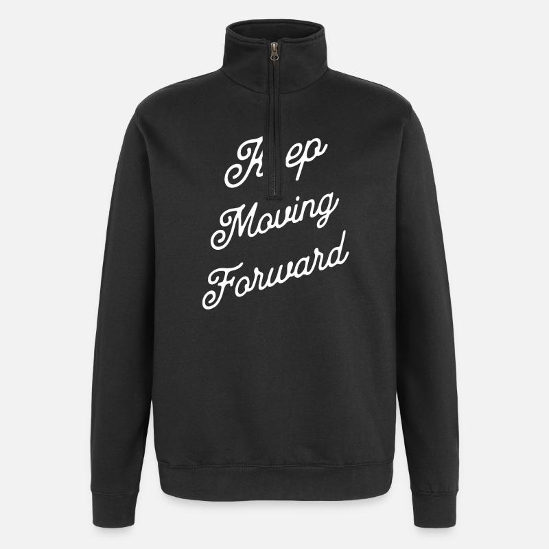 Advanced Always Lettering Script - Quarter-Zip Sweatshirt - black