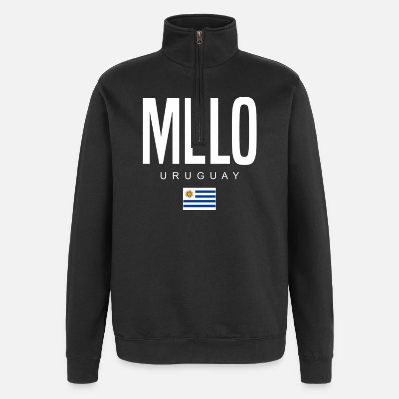 Melo Uruguay Uruguayan - Quarter-Zip Sweatshirt - black