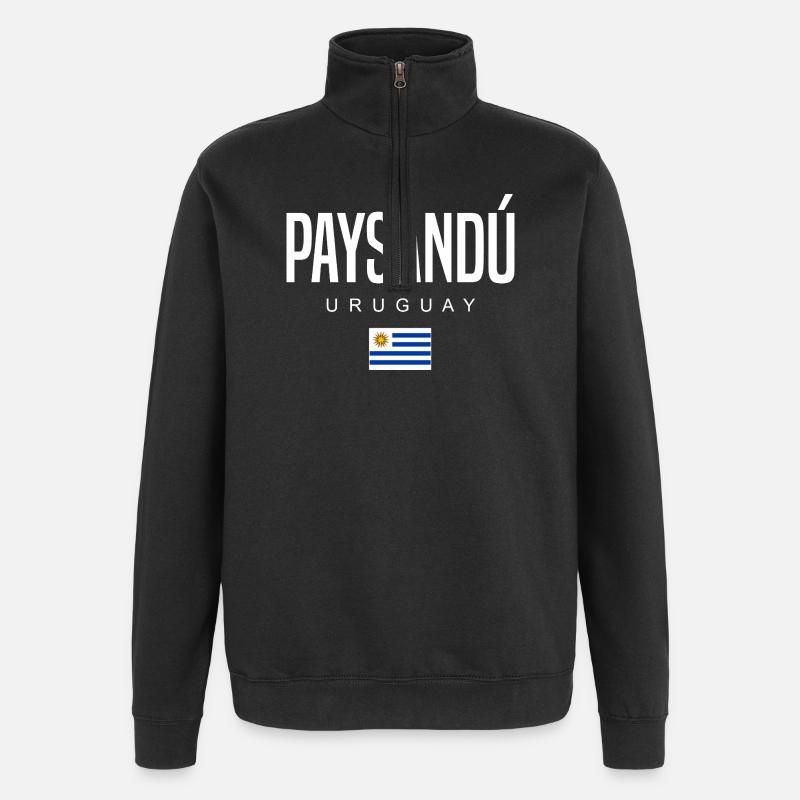 Paysandú Uruguay Uruguayen - Sweat à zip 1/4 - noir