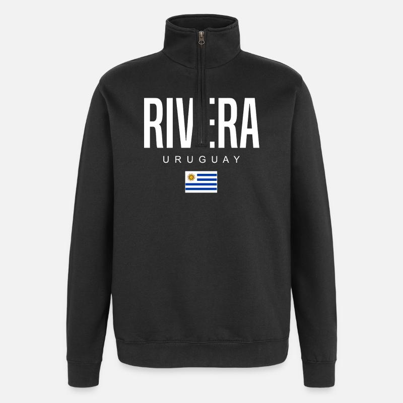 Rivera Uruguay Uruguayans - Quarter-Zip Sweatshirt - black