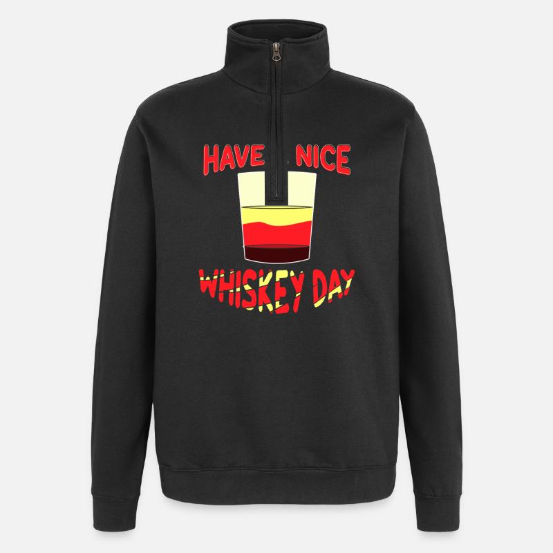 Whiskey Saying Whiskey Drinker Whiskey Lovers - Quarter-Zip Sweatshirt - black