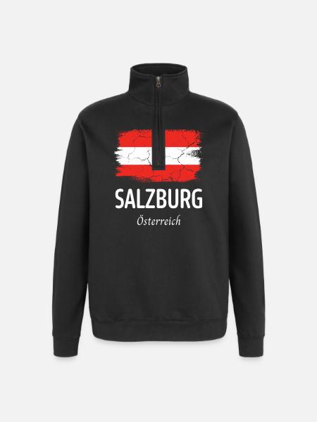 Salzburg - Quarter-Zip Sweatshirt - black
