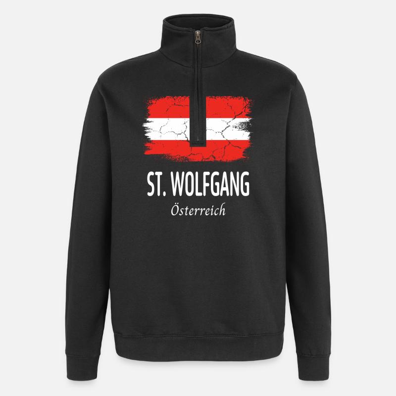 Saint-Wolfgang - Sweat à zip 1/4 - noir