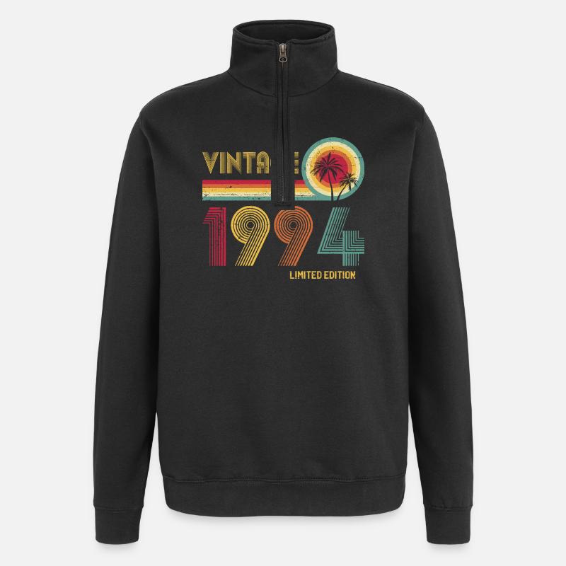 Millésime 1994 Edition Limitée Sunset Palm - Sweat à zip 1/4 - noir