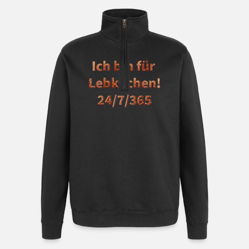 I'm for gingerbread 24/7/365 - Quarter-Zip Sweatshirt - black