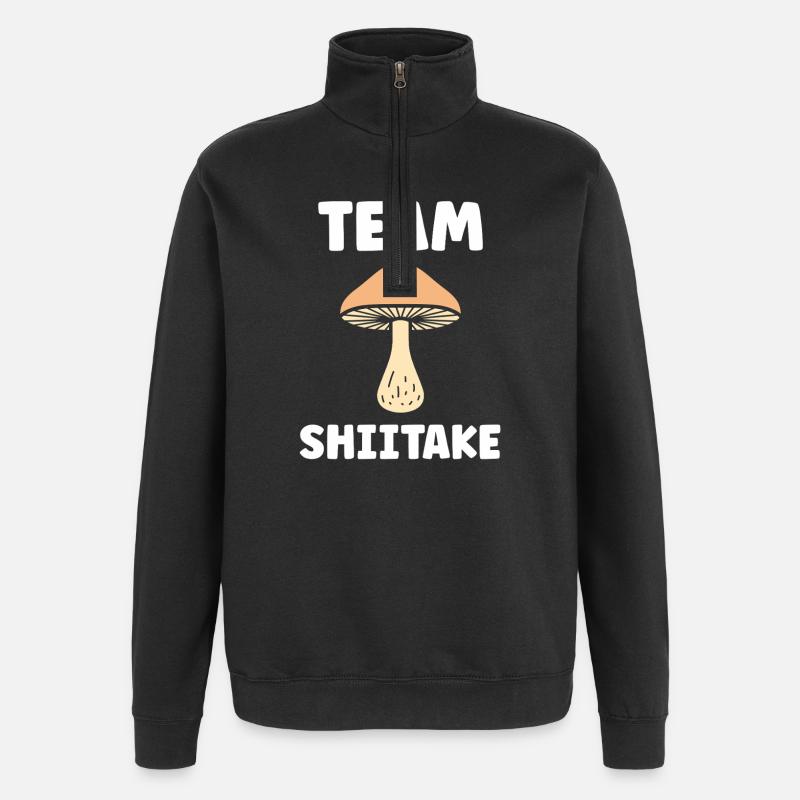 Shiitake Team Tee - Quarter-Zip Sweatshirt - black