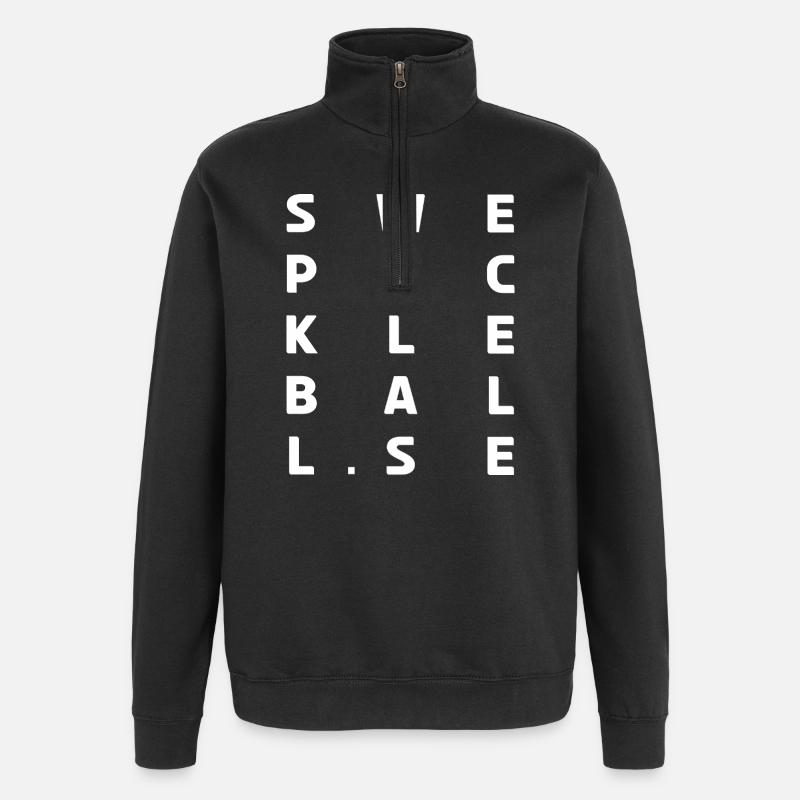 SWE Pickleball-Bekleidung - Quarter-Zip-Sweatshirt - Schwarz