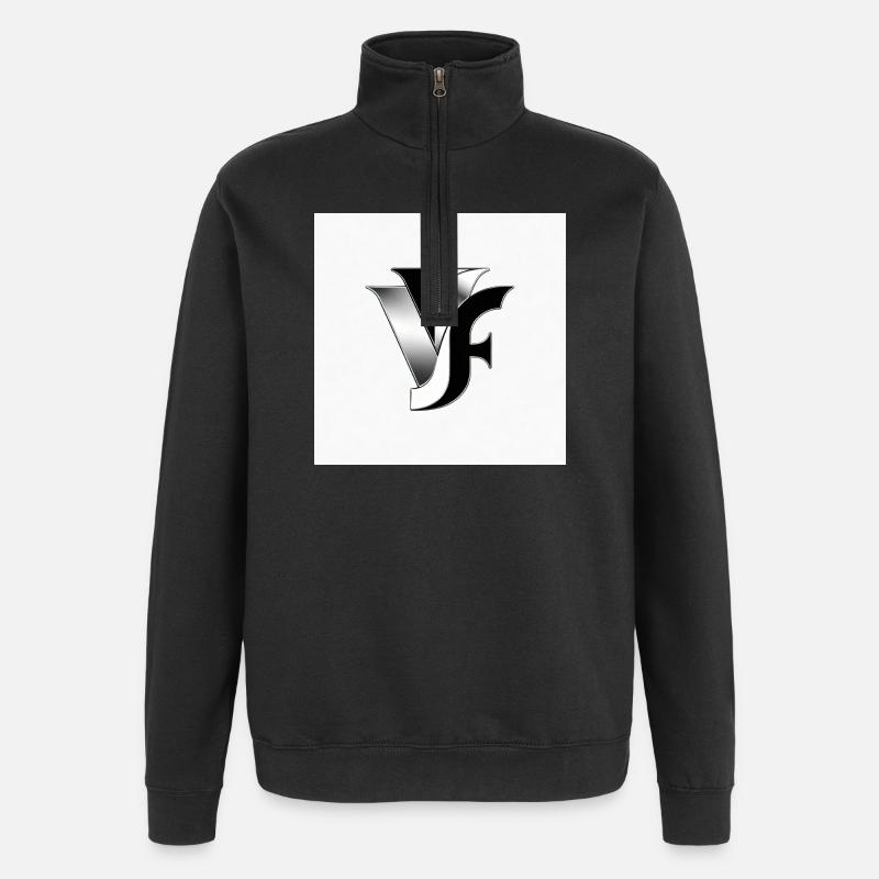 VF Monogram Metallic - Quarter-Zip Sweatshirt - black