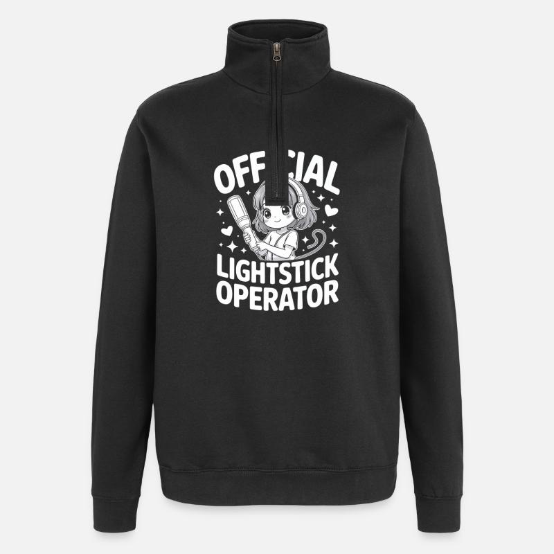 K-Pop Fan Lightstick Korea - Quarter-Zip Sweatshirt - black