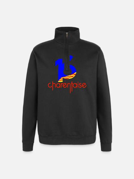 Department 16 Charentaise - Quarter-Zip Sweatshirt - black