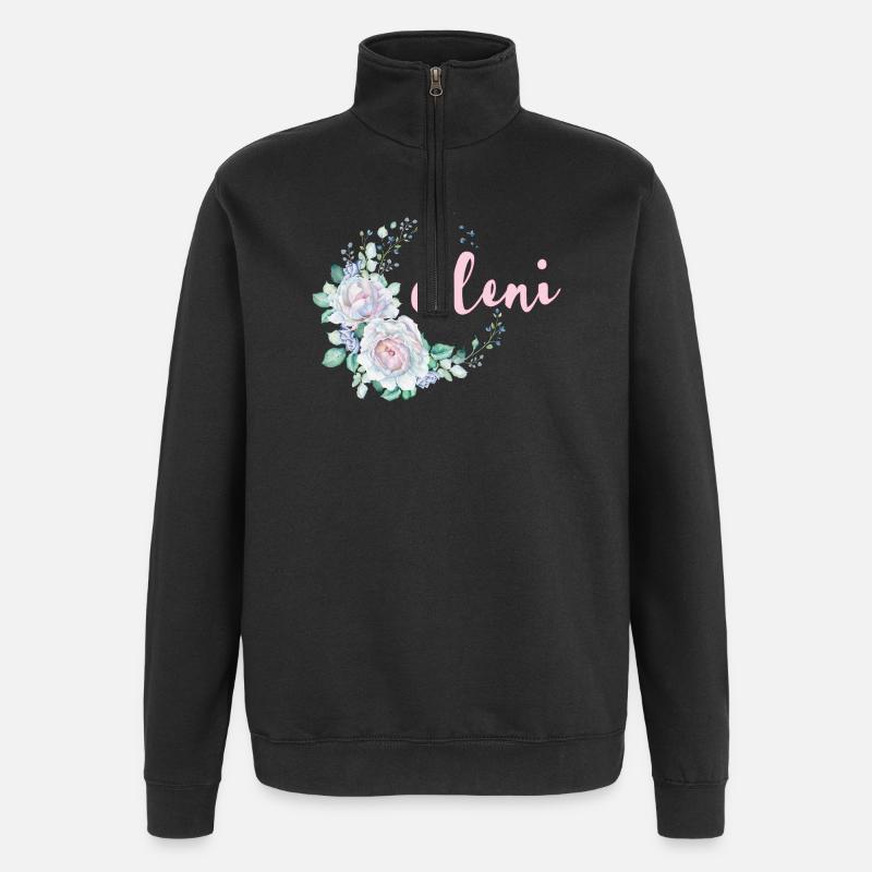 Für Eleni - Quarter-Zip-Sweatshirt - Schwarz