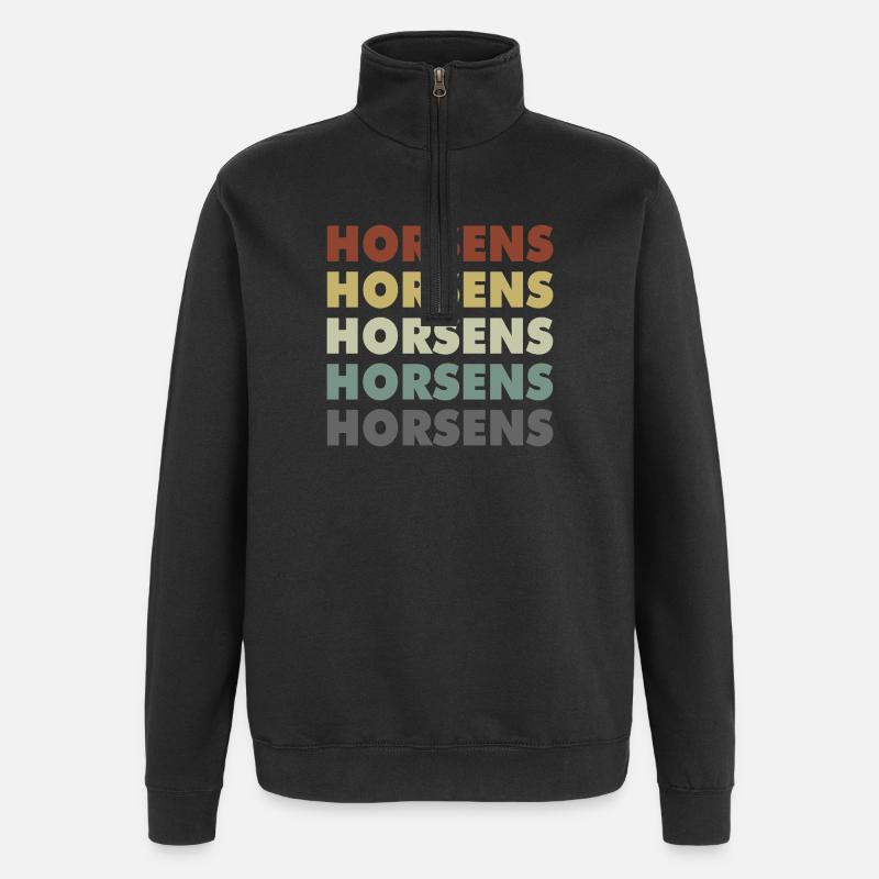 Horsens - Denmark - Denmark - Scandinavia - Quarter-Zip Sweatshirt - black