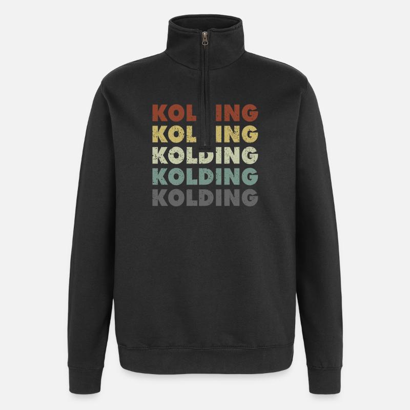 Kolding - Denmark - Denmark - Scandinavia - Quarter-Zip Sweatshirt - black