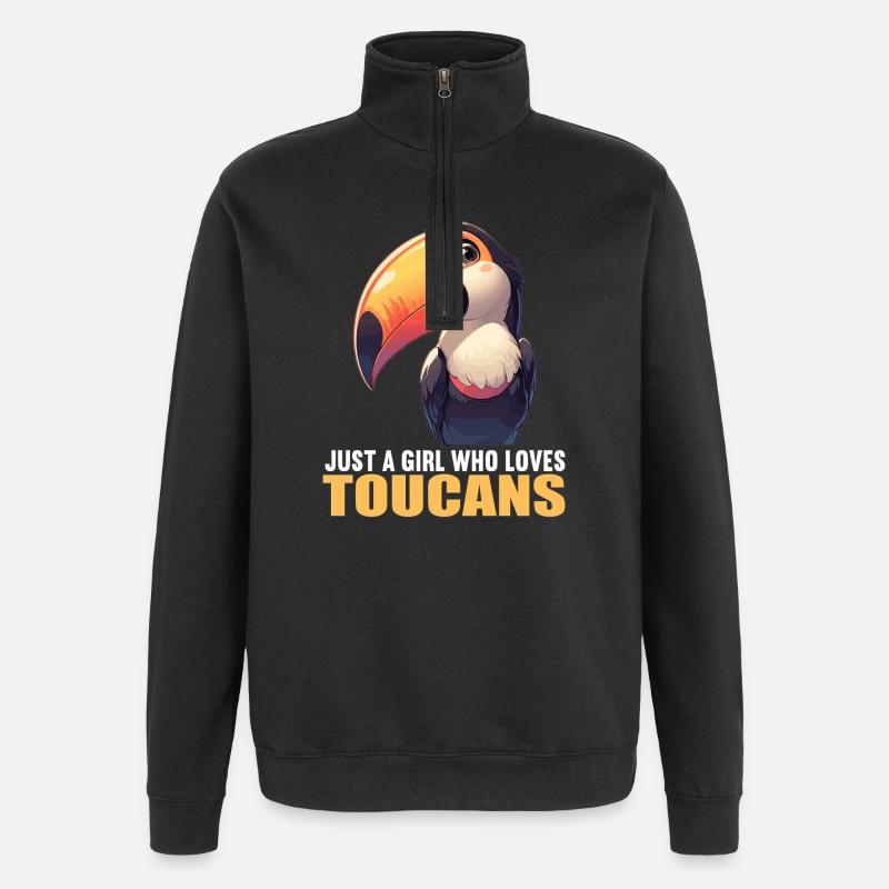 Toucans Toucan - Sweat à zip 1/4 - noir