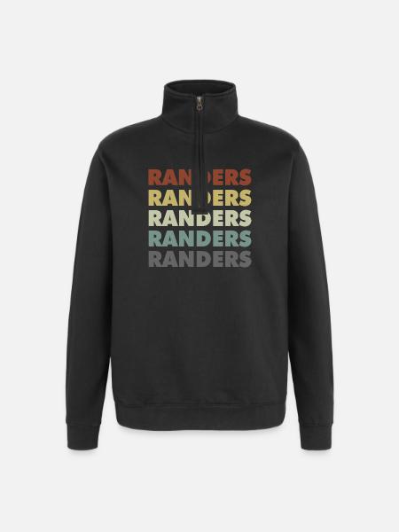 Randers - Denmark - Denmark - Scandinavia - Quarter-Zip Sweatshirt - black