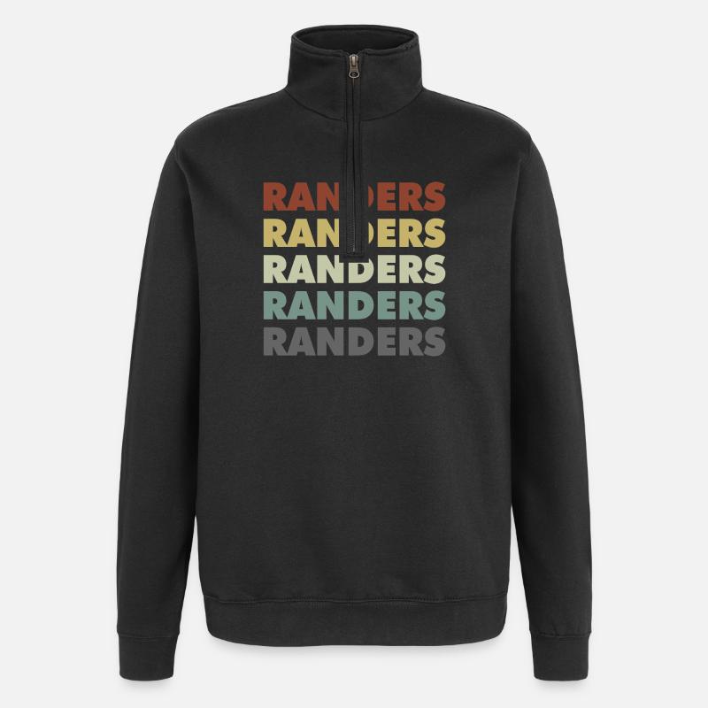 Randers - Danemark - Danemark - Scandinavie - Sweat à zip 1/4 - noir