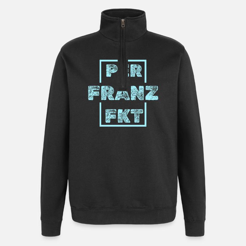 Franz Franz - Sweat à zip 1/4 - noir