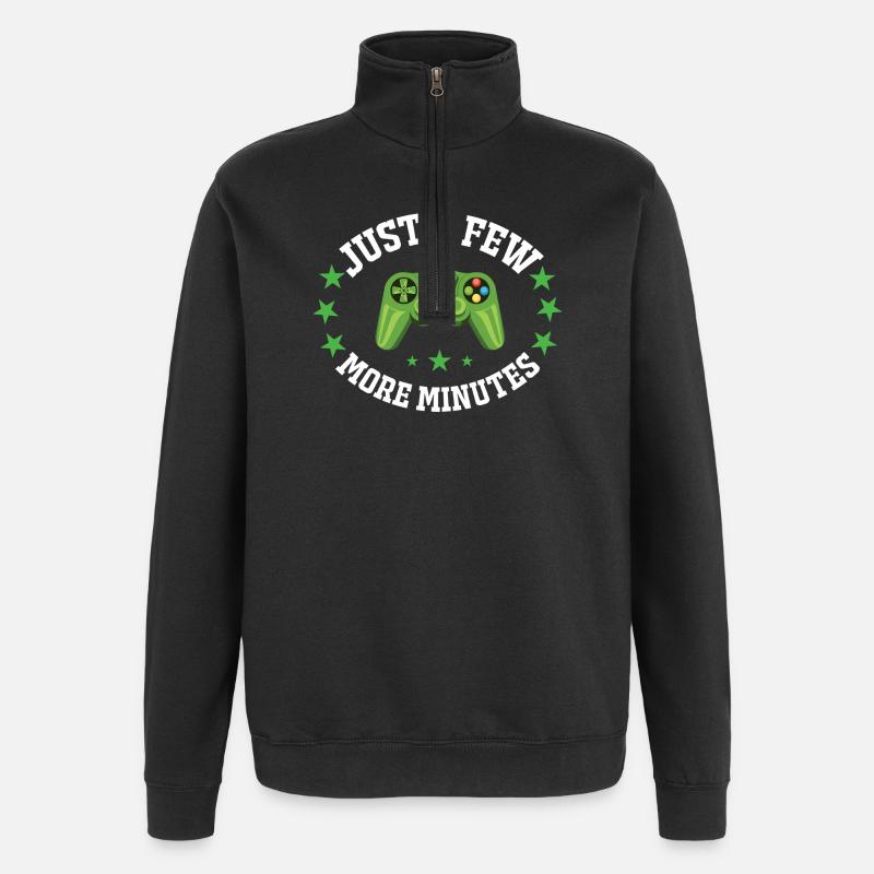 Plus que quelques minutes Manette - Sweat à zip 1/4 - noir