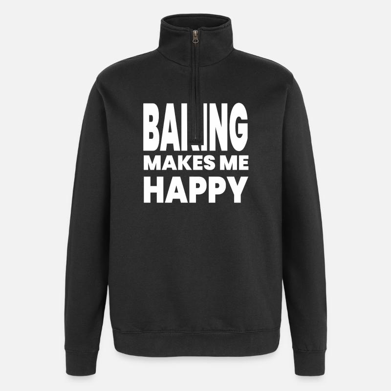 Cuire - Sweat à zip 1/4 - noir