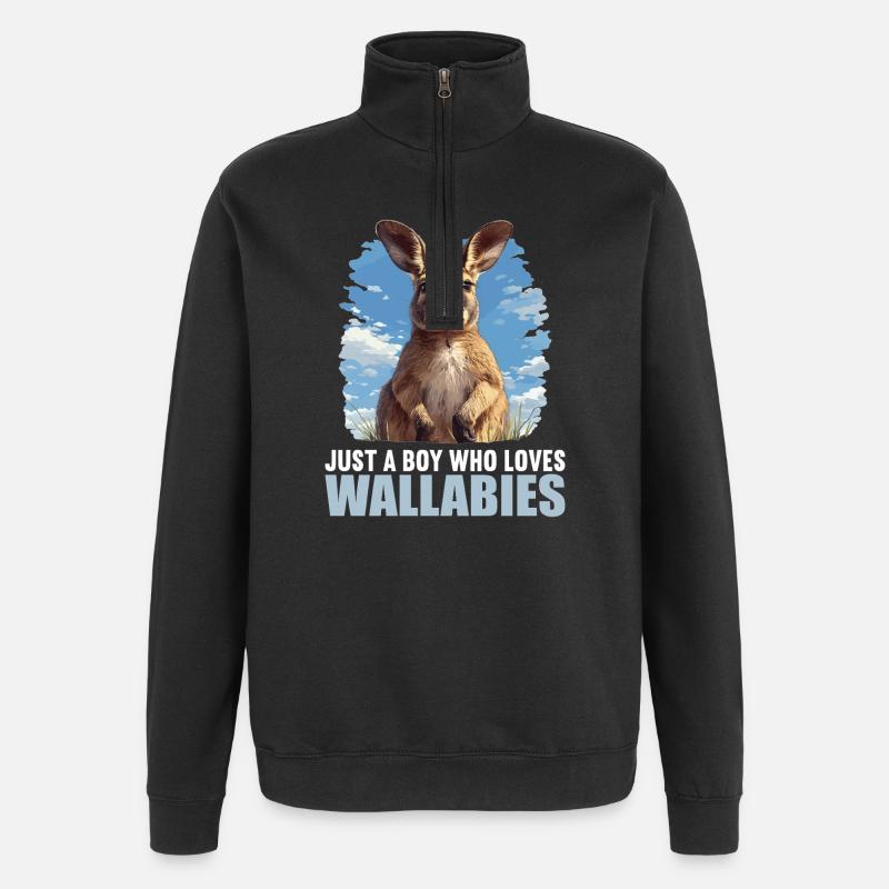 Wallabies Wallaby - Sweat à zip 1/4 - noir