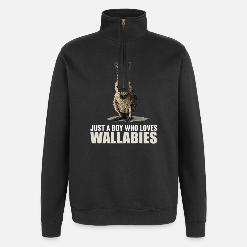 Wallabies Wallaby - Sweat à zip 1/4 - noir