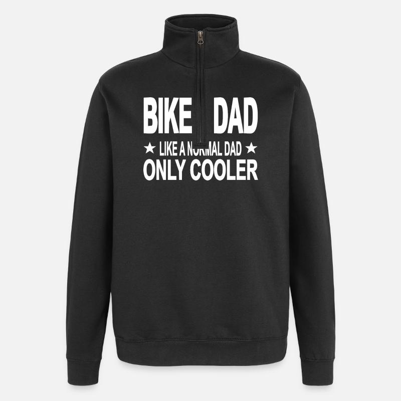 Vater - Quarter-Zip-Sweatshirt - Schwarz