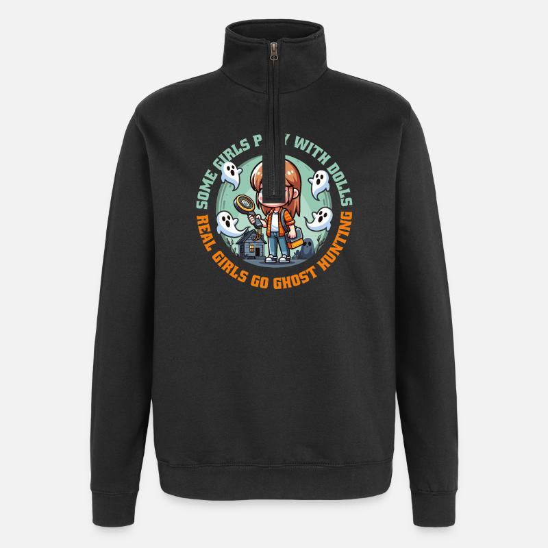 Ghost Hunters Squad für Mädchen - Quarter-Zip-Sweatshirt - Schwarz