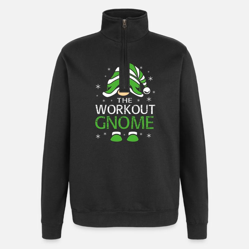 Gnom - Quarter-Zip-Sweatshirt - Schwarz