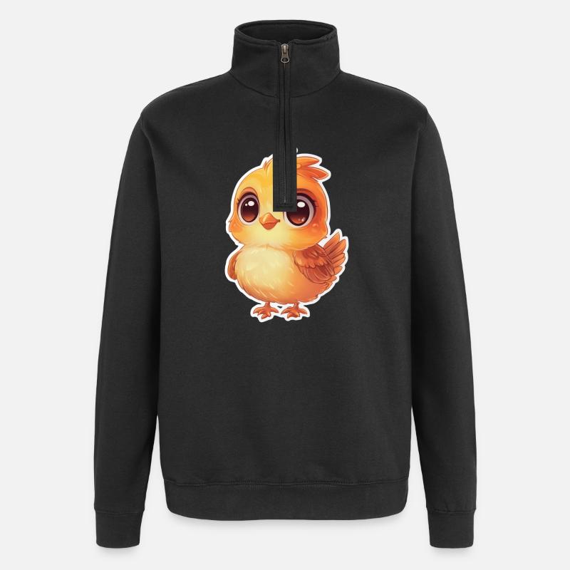 Chick - Quarter-Zip Sweatshirt - black
