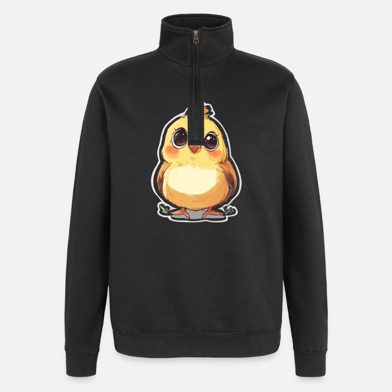 Chick - Quarter-Zip Sweatshirt - black