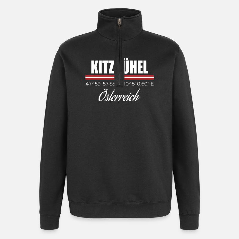 Kitzbuhel - Quarter-Zip Sweatshirt - black