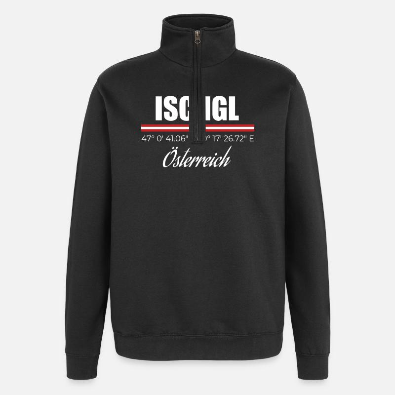 Ischgl - Sweat à zip 1/4 - noir