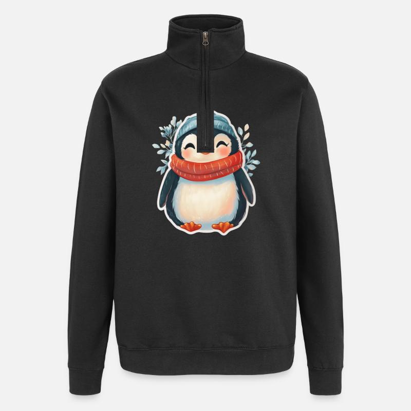 Pingouin - Sweat à zip 1/4 - noir