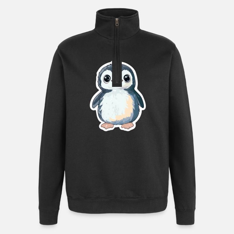 Pingouin - Sweat à zip 1/4 - noir