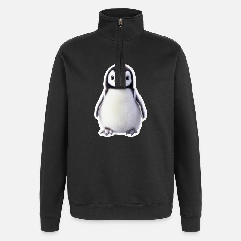 Pingouin - Sweat à zip 1/4 - noir