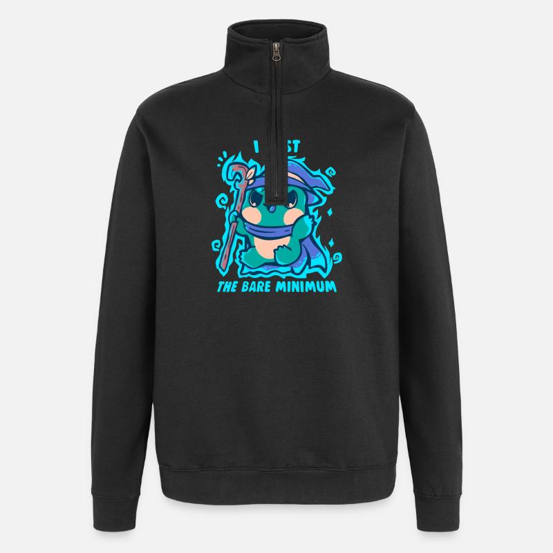 Das absolute Minimum an Zauber - Quarter-Zip-Sweatshirt - Schwarz
