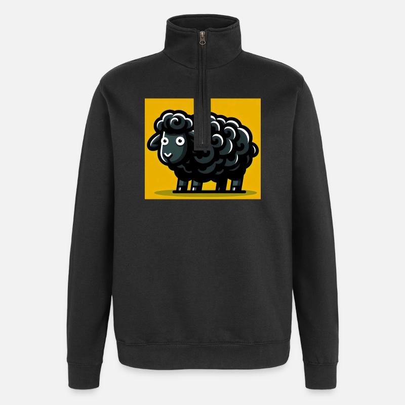 Mouton noir - Sweat à zip 1/4 - noir
