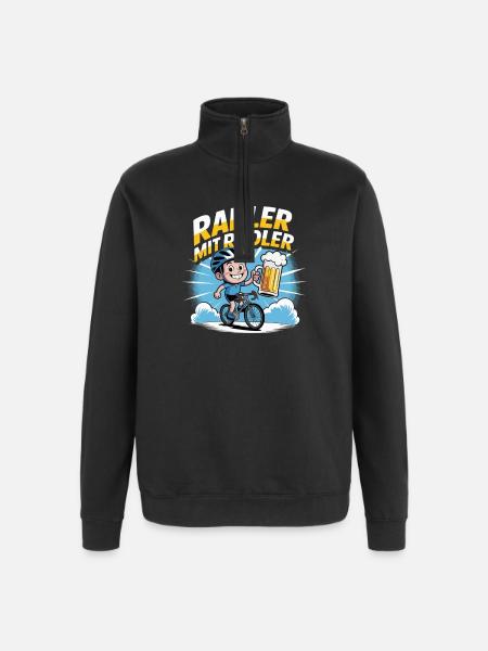 Cyclisme Cyclisme VTT - Sweat à zip 1/4 - noir