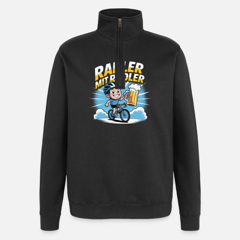 Cyclisme Cyclisme VTT - Sweat à zip 1/4 - noir