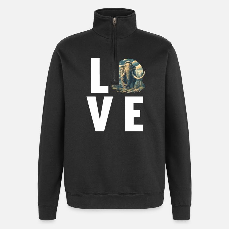 Mammuts Mammut - Quarter-Zip-Sweatshirt - Schwarz