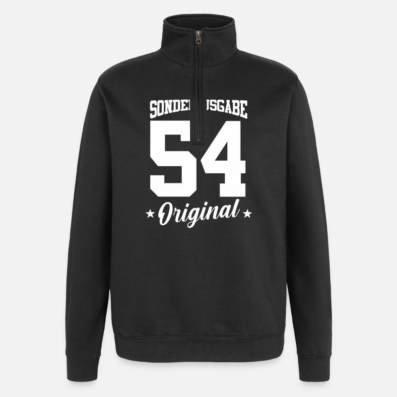 54 Anniversaire - Sweat à zip 1/4 - noir
