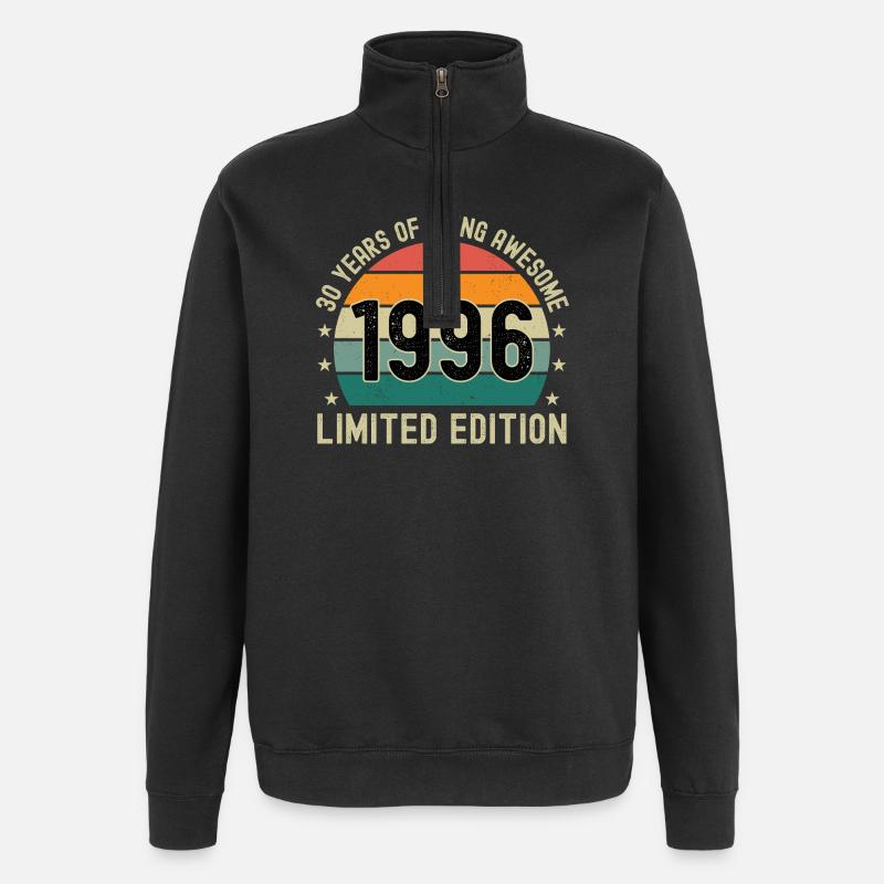 30 ans d’être génial 1996 Édition limitée - Sweat à zip 1/4 - noir