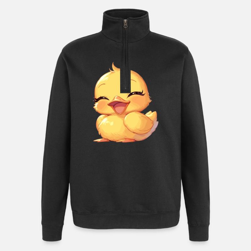 Ducks Duck - Quarter-Zip Sweatshirt - black