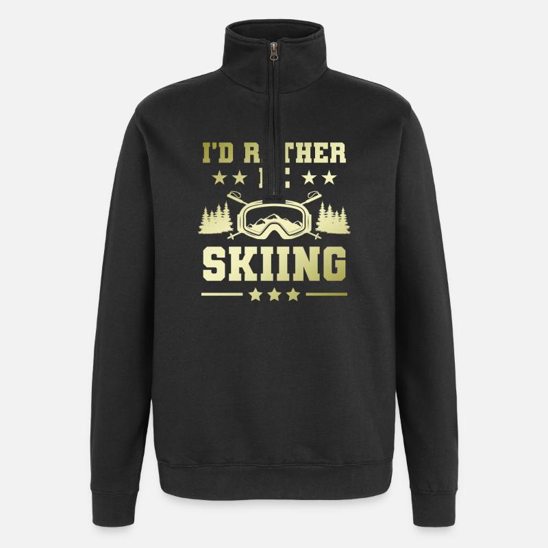 Ski Skiing - Sweat à zip 1/4 - noir