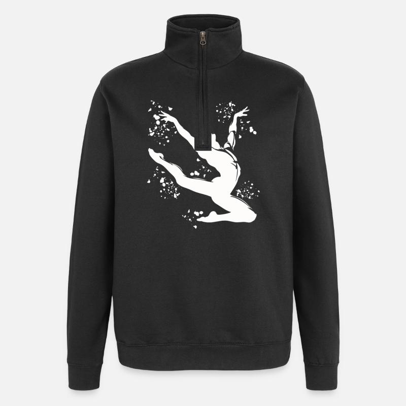 Turner Boden Kunstturnen - Quarter-Zip-Sweatshirt - Schwarz
