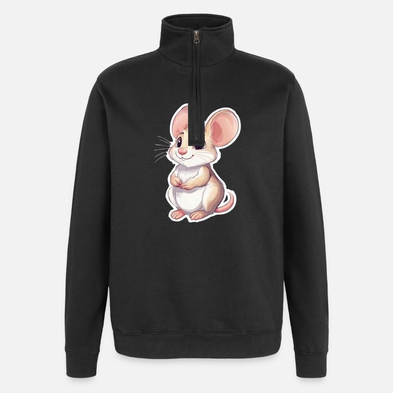 mouse - Quarter-Zip Sweatshirt - black