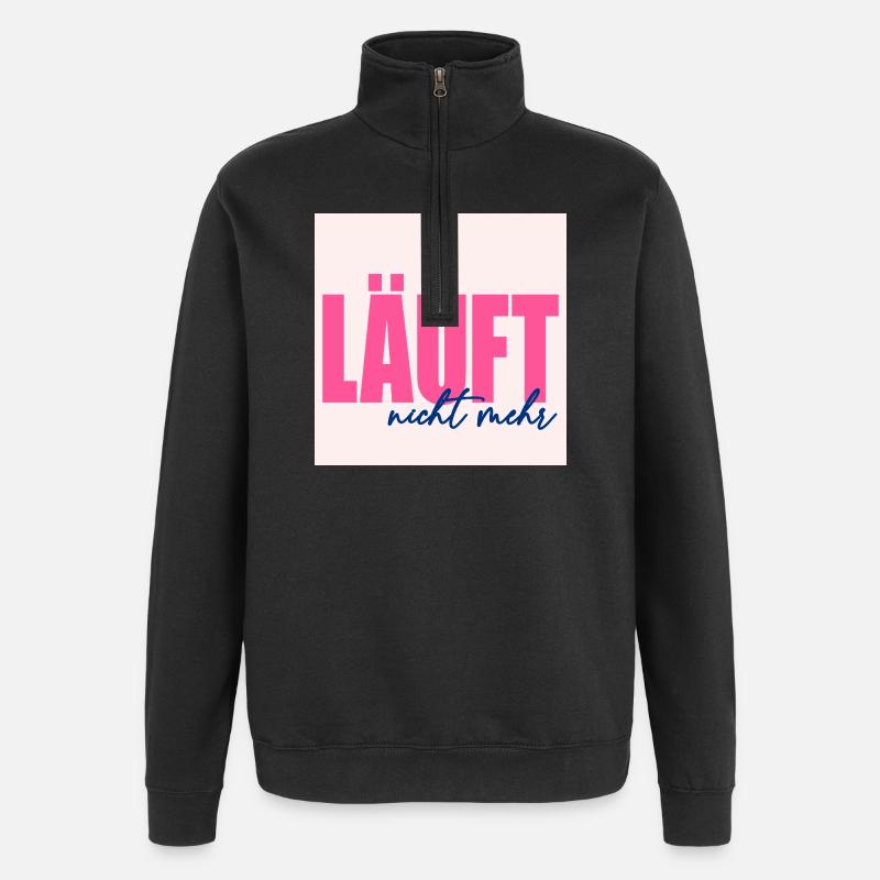 LÄUFT NICHT MEHR - Quarter-Zip-Sweatshirt - Schwarz