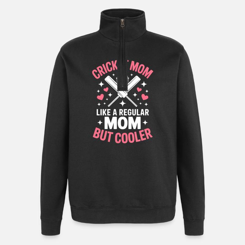 Cricket disant maman drôle Cricket cadeau - Sweat à zip 1/4 - noir