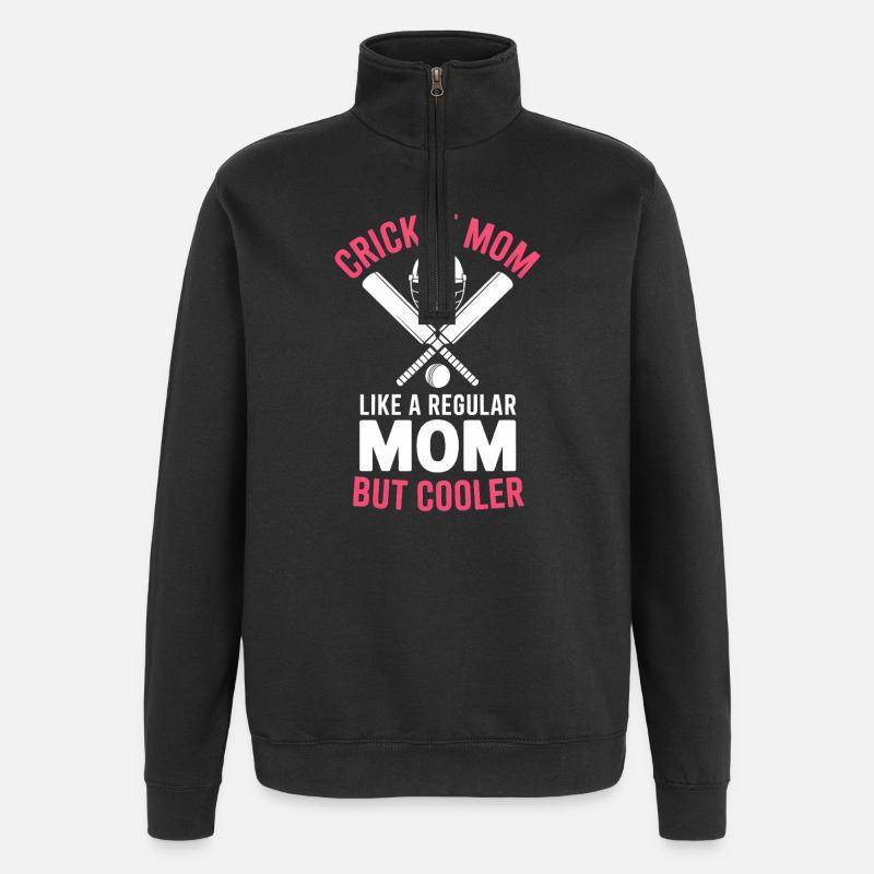 Cricket disant maman drôle Cricket cadeau - Sweat à zip 1/4 - noir