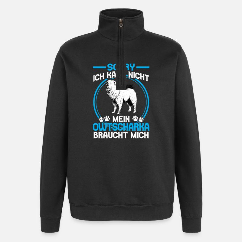 Caucasian Ovcharka needs me - Quarter-Zip Sweatshirt - black